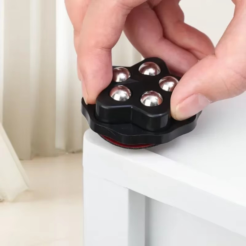 Ruedas para muebles, ruedas universales de alta resistencia de 200Kg, 4 Uds., 360 ° Ruedas autoadhesivas fuertes de acero inoxidable con rotación