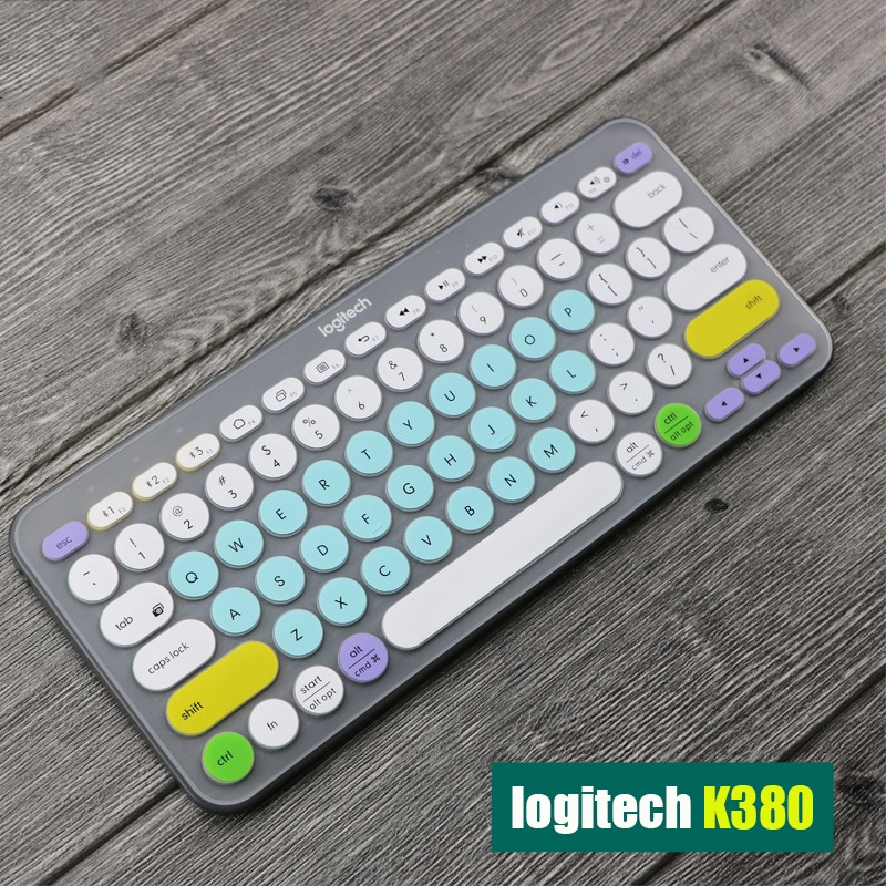 Keyboard Protector Ultra Thin Silicone Laptop Keyboard Cover Skin Protector for Logitech K380 Keyboard