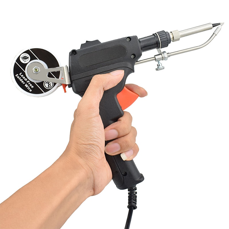 Elektrisk loddeboltpistol 60w elektriske loddebolter håndholdt turnuskandidat oppvarming loddebolt avsender automatisk tinnpistol