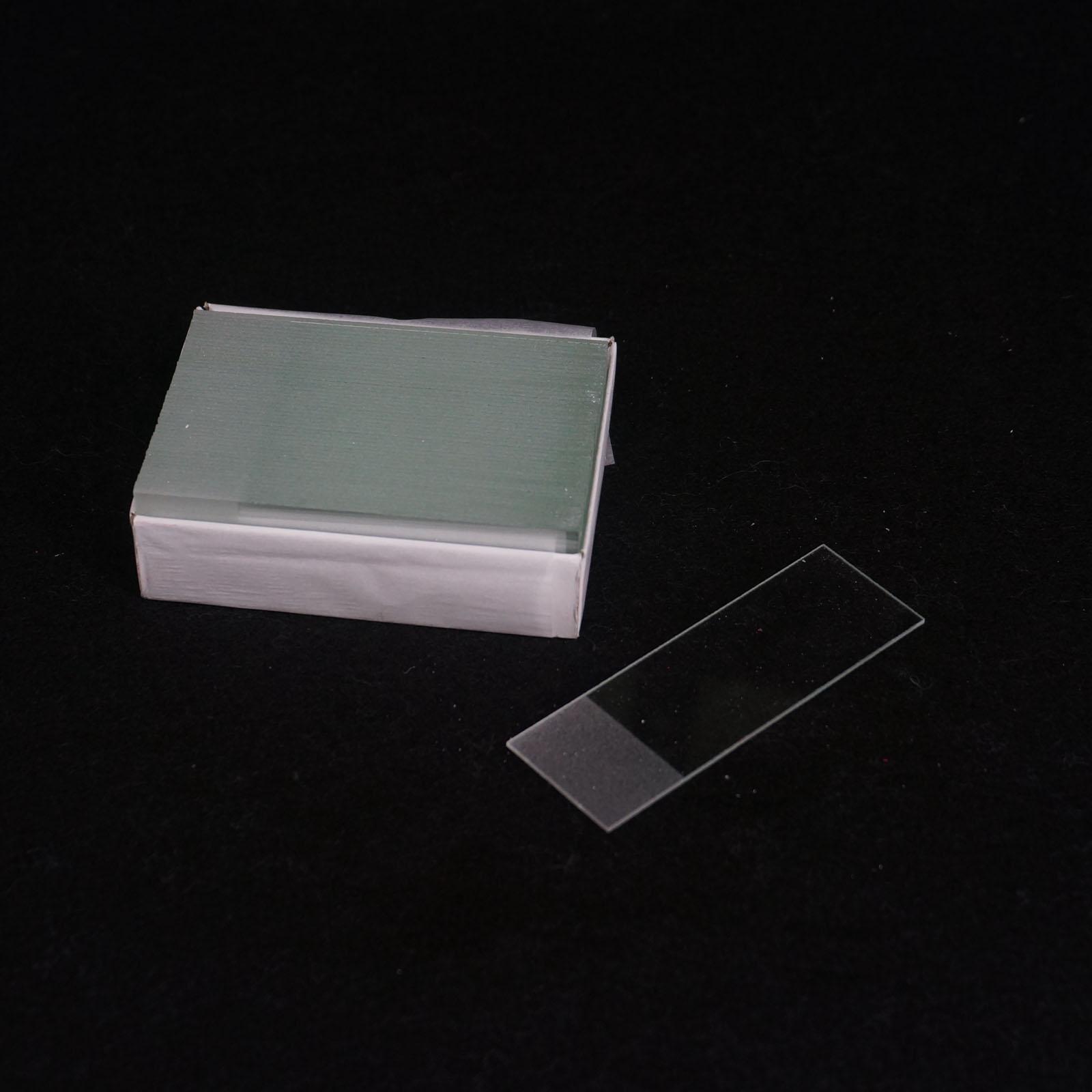 Box of 50 25.4x76.2mm 1&quot;x3&quot; Microscope Frosted Glass Slides 1-1.2mm Thinkness