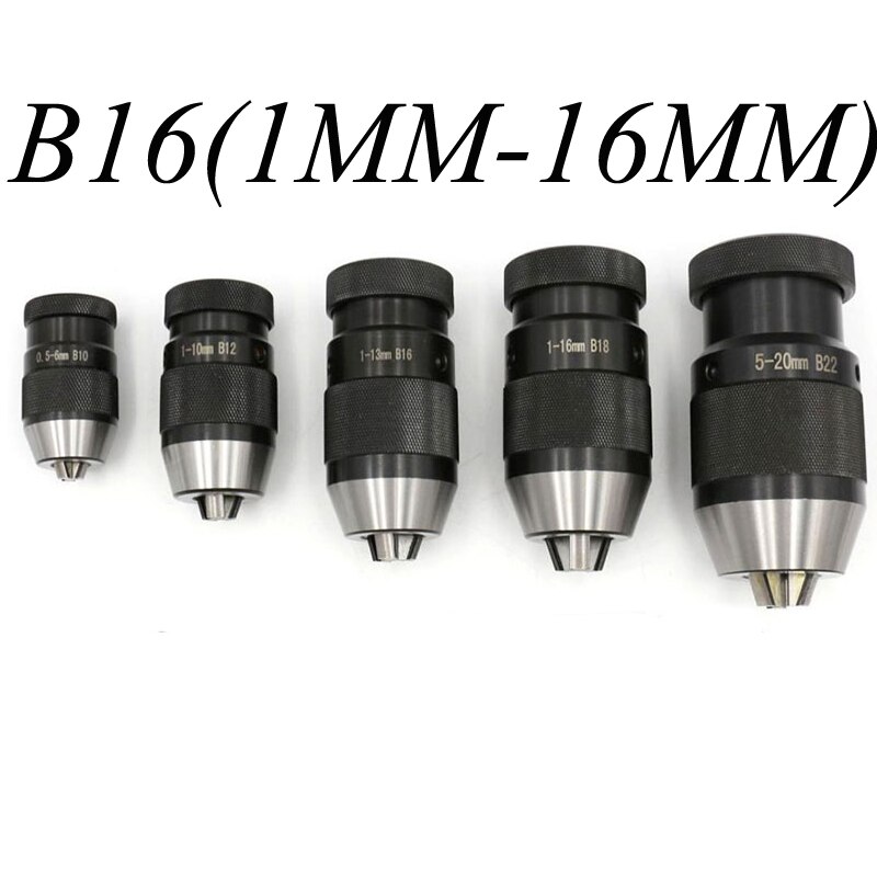 Bohrfutter Arbor Selbst Straffen Keyless Bohrfutter Arbor Selbst Anziehen Spann MT2-B16 Arbor: B16(1MM-16MM)