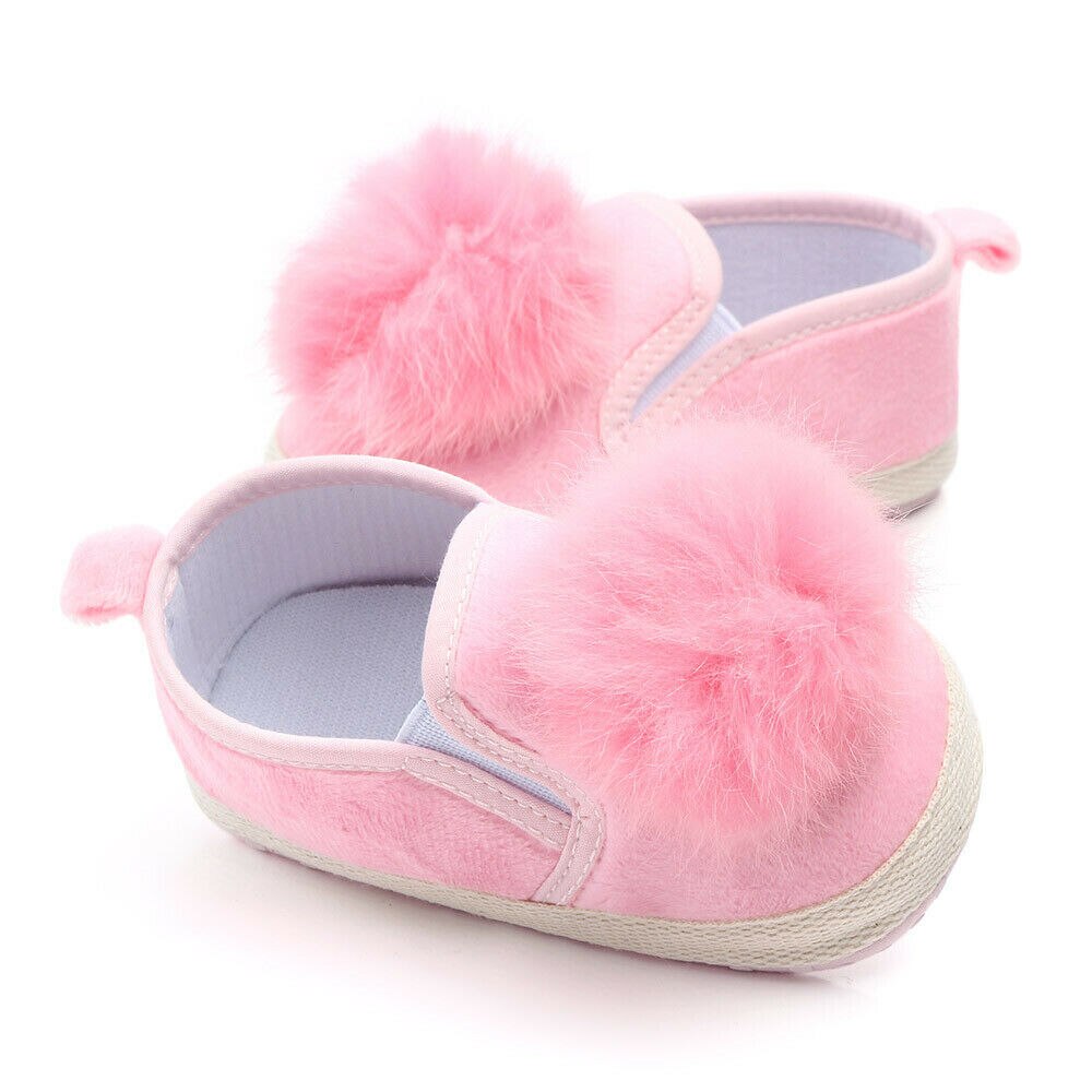 Toddler nyfödd baby flicka mjuk sula spjälsäng skor halkskydd vagn prewalker sneakers 3 färger