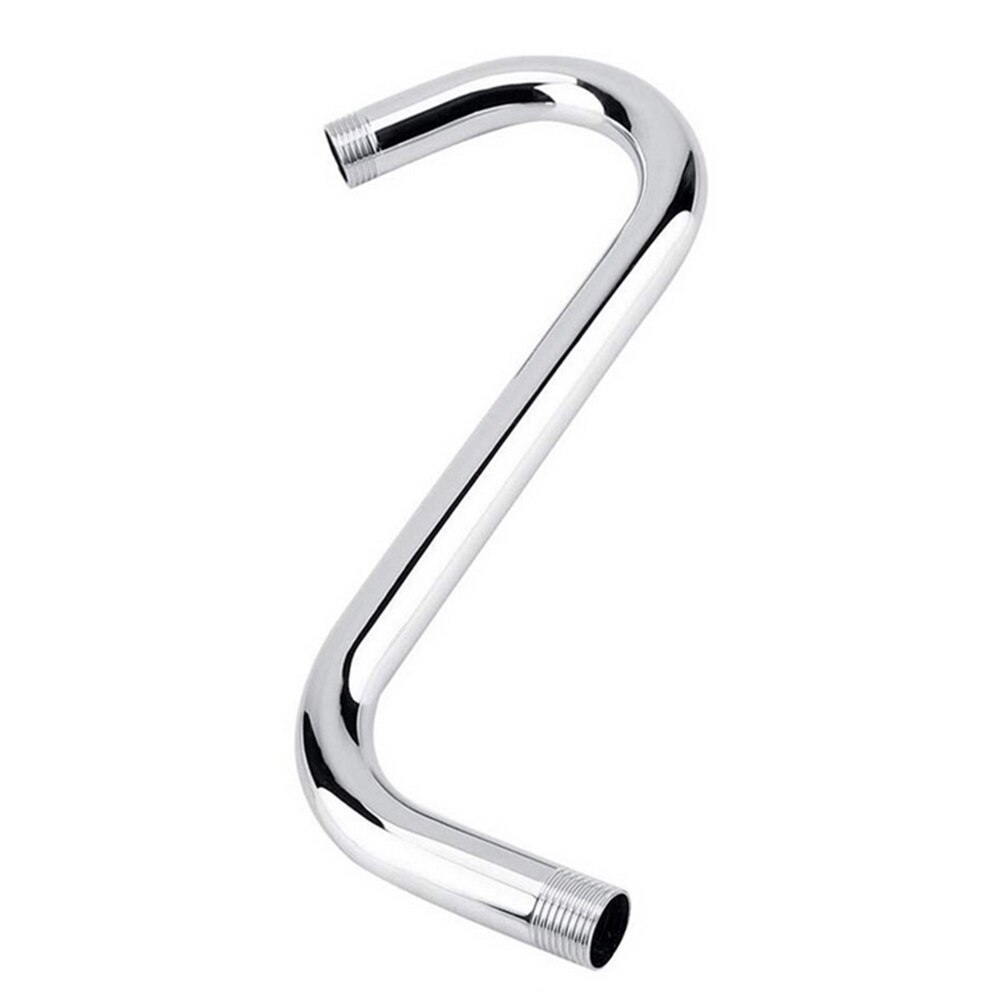 Shower Arm Stainless steel 8 Inch Steel High Rise Extension S-Curved Goose Neck Shower Arm Bathroom Accessories