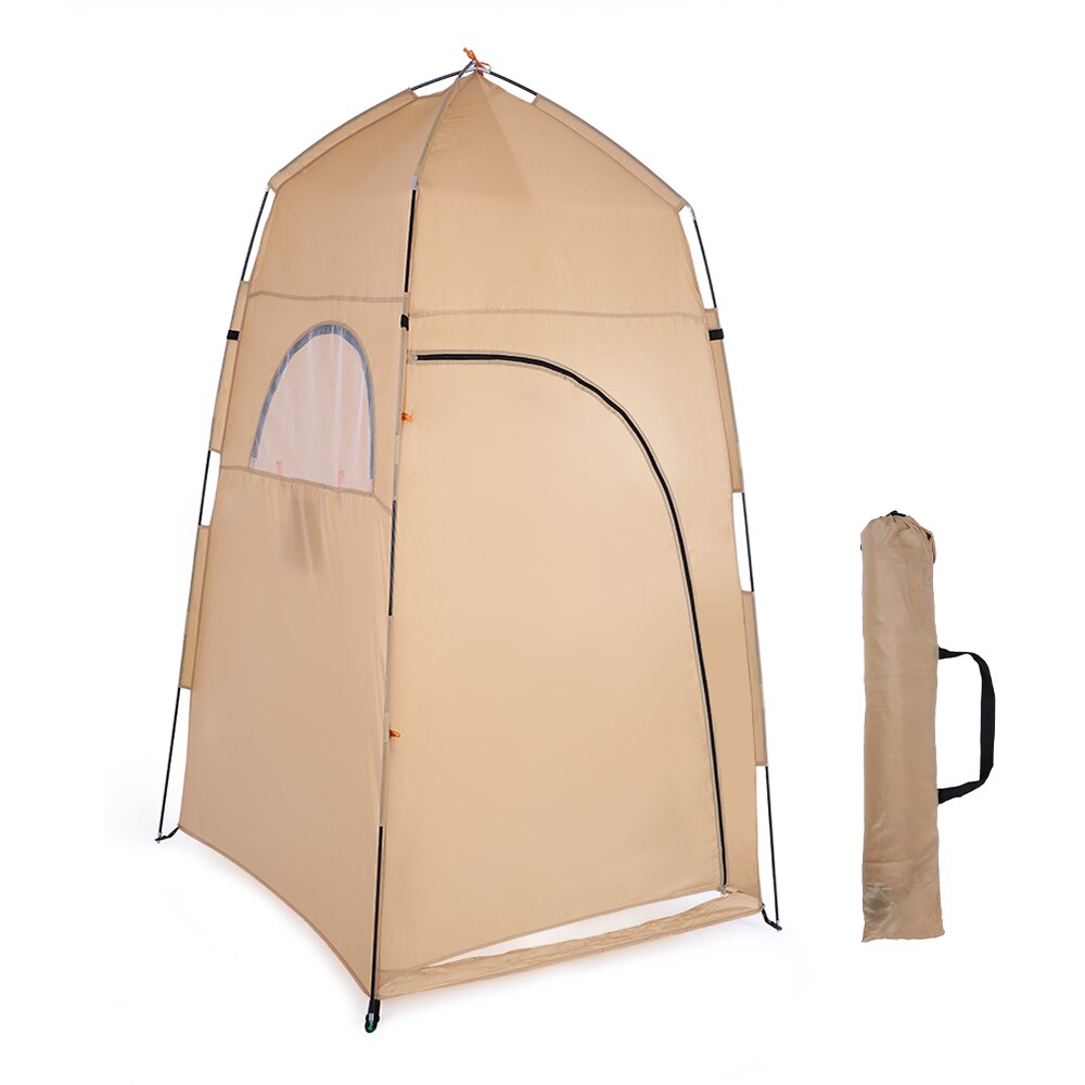 Douche Tent Draagbare Outdoor Douche Bad Veranderende Paskamer Tent Onderdak Camping Strand Privacy Wc: Khaki