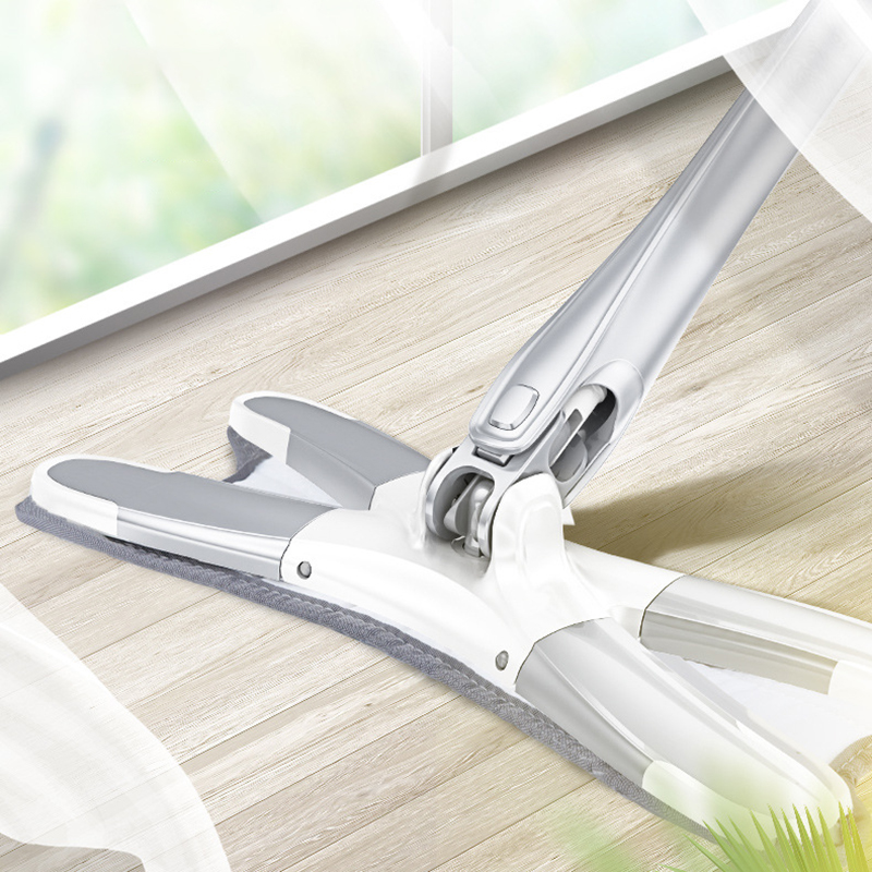 Balai serpillière plat de type X, outil de nettoyage ménager sans les mains, serpillière paresseuse, serpillière à 360 degrés