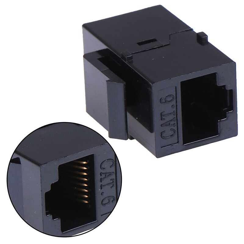 CAT6 Straight Through Netwerk Module RJ45 Connector Informatie Socket Computer Koppeling Kabel Adapter Ethernet Keystone Jack