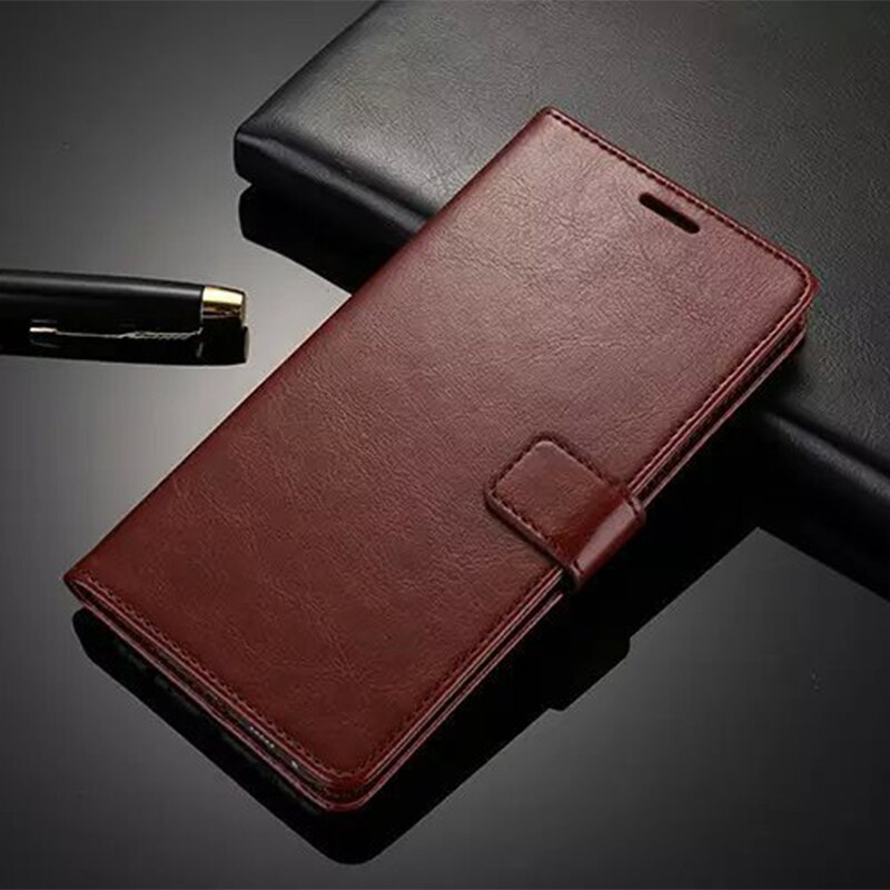 Flip Book Case Voor Samsung Galaxy Mega 6.3 Business Case Voor Samsung Galaxy Mega 6.3 I9200 Lederen Telefoon Case Silicone cover: Brown