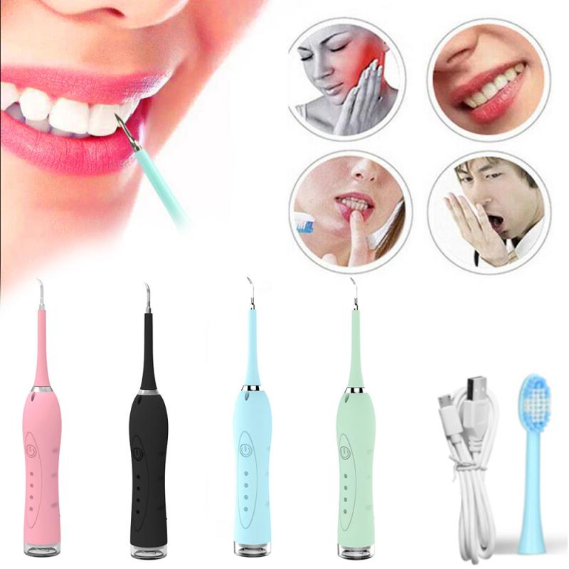 Bärbar elektrisk sonic dental scaler tand tandstensborttagningsmedel fläckar tandsten plack whitening munrengörare maskin munhygien