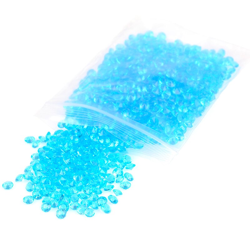 1000 Stks/zak Acryl Crystal Rhinestone Bruiloft Decoratie Diamanten Decoratieve Diy Sieraden Accessoires: Blauw