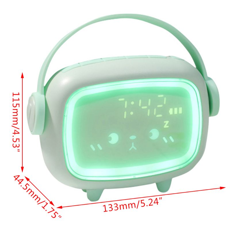 Reloj despertador Digital bonito para niños con luz nocturna, reloj despertador para mesa, decoración del hogar