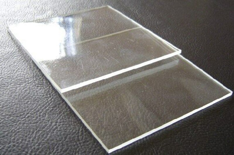 1pcs Fire Resistant Fused Silica Sheet 50mm*50mm*1mm Quartz Glass Square Plate