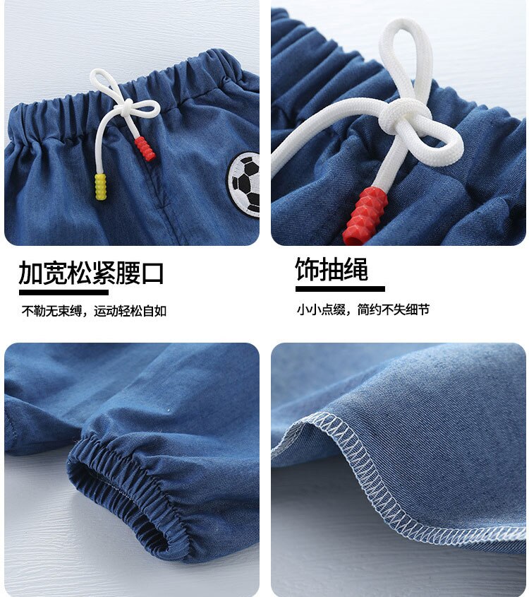 Baby drenge piger tøj tegneserie mønster print tøj børn jeans børn bukser sommer afslappet denim bukser piger jeans