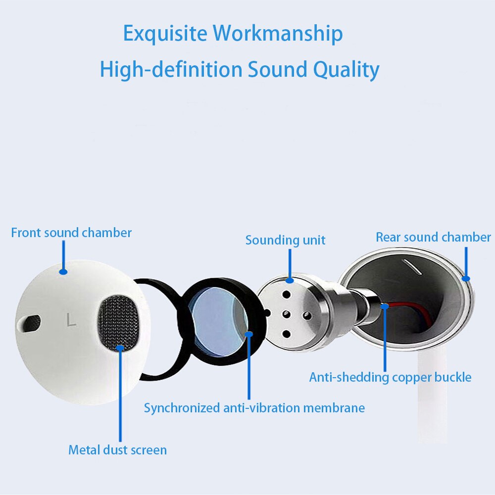 Huawei – écouteurs Honor AM 115 avec commande filaire, oreillettes intra-auriculaires de 3.5mm, pour Huawei P10 P9 P8 Mate9, originaux