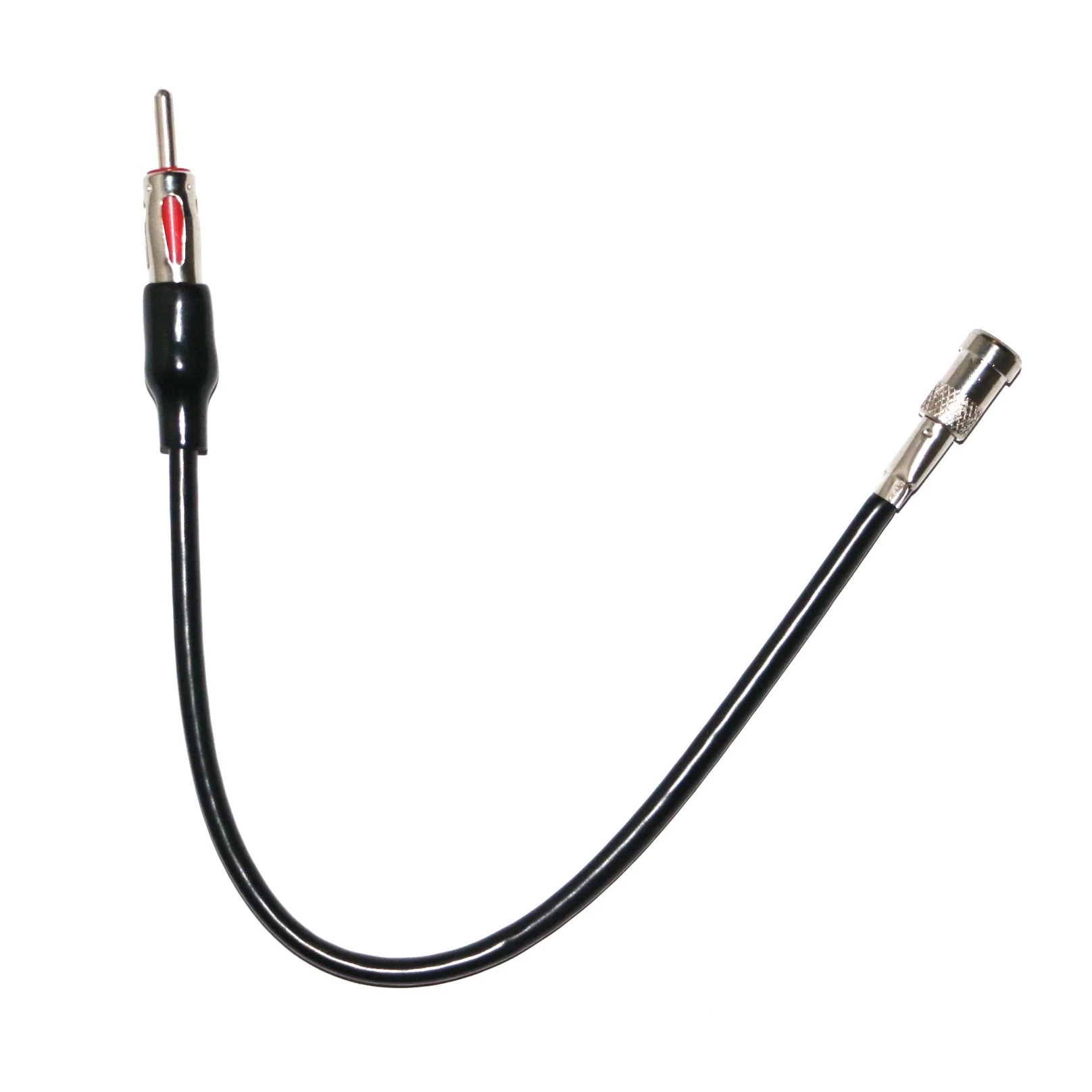 Dual Fakra to Din FM AM Car Radio Antenna Adapter - Splitter Stereo Converter Signal Booster Amplifier: Gold