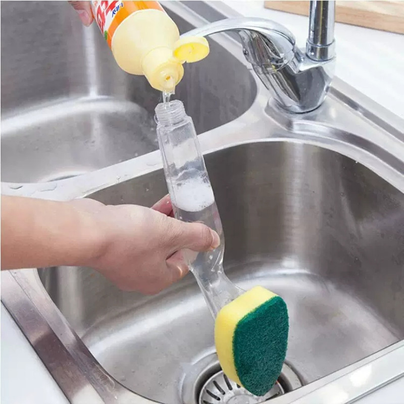 6/8/12 Stuks Dishwand Schotel Borstel Vervanging Hoofd Aanrecht Spons Handvat Borstel Schotel Scrubber Schoon tool Voor Vaatwas