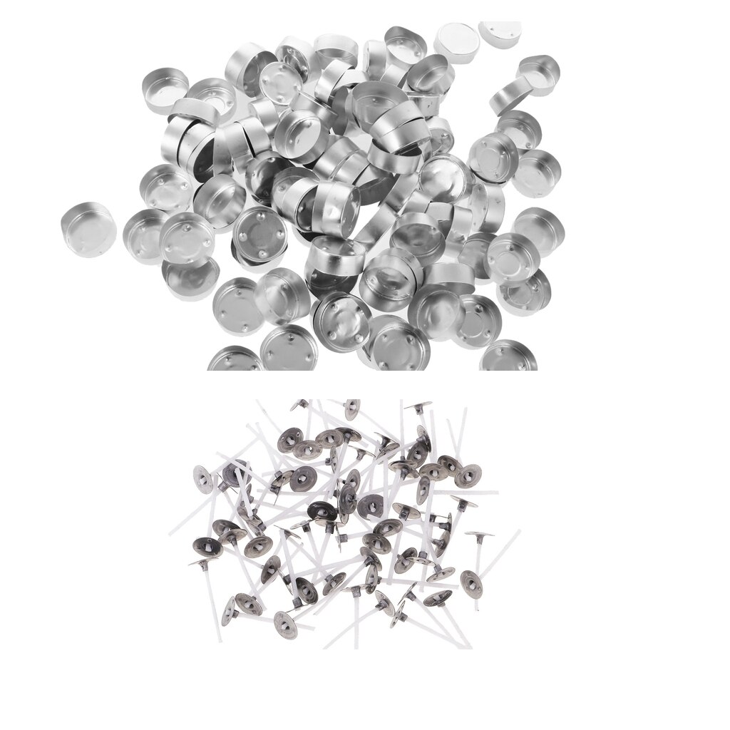 300x aluminium te lys kopper lys væge holder til fyrfadslys stearinlys