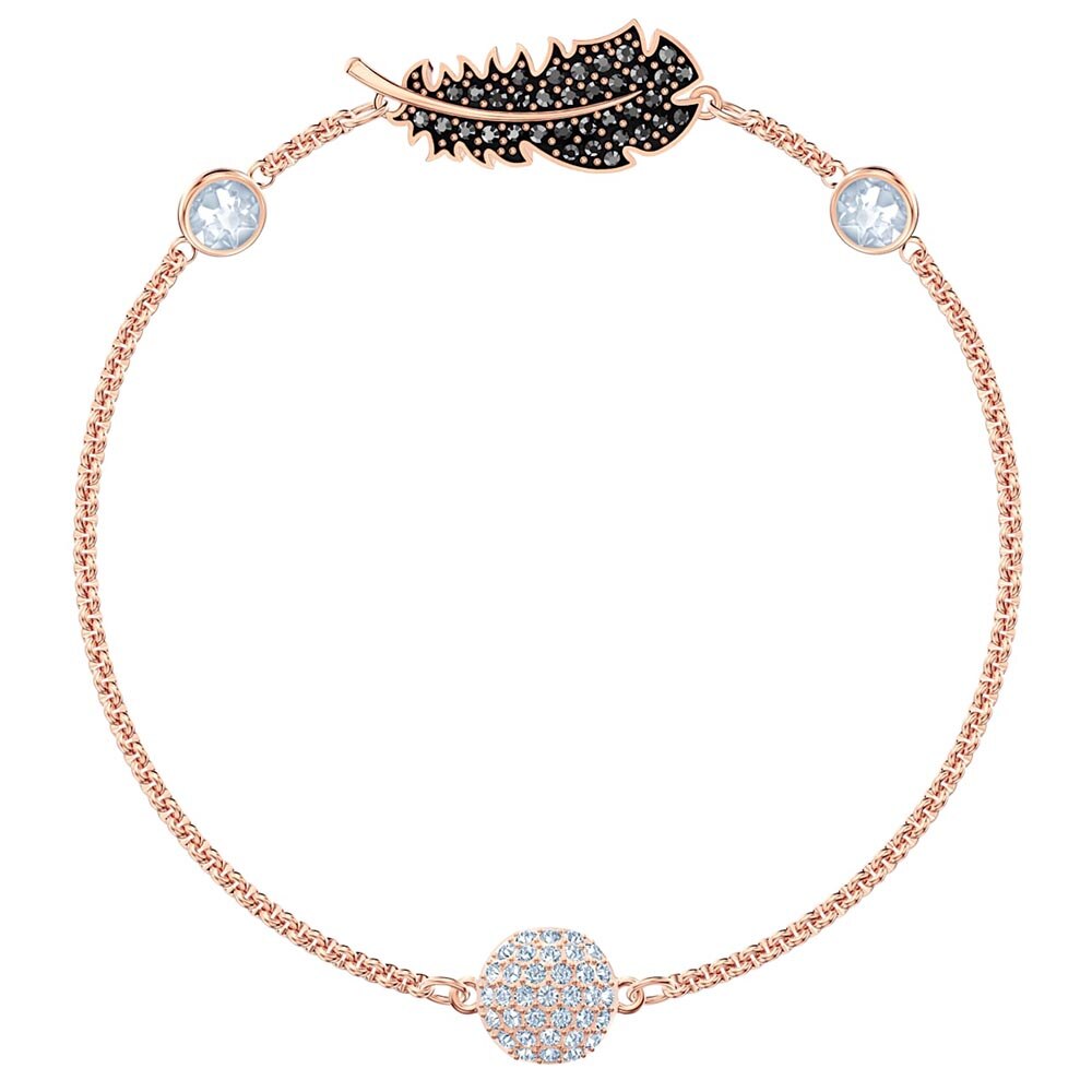 Armband met verborgen magneetsluiting en verenbloemen, verstelbare ketting: 5