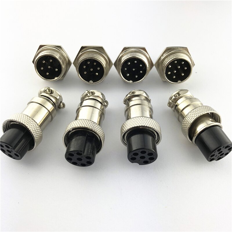1 set GX16 2/3/4/5/6/7/8/9 broches mâle + femelle L70-78 16mm fil panneau connecteur circulaire avec capuchon Aviation connecteur prise