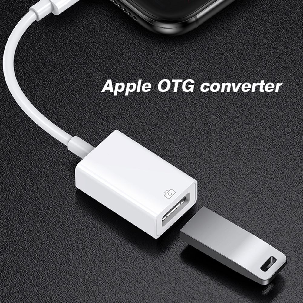Byscoon-Cable adaptador USB 3,0 OTG para iPhone, adaptador de Lightning a USB, convertidor de Cable de cámara para iPhone 14, 13, 12, 11 Pro Max, Xs, XR, 7, 8 Plus