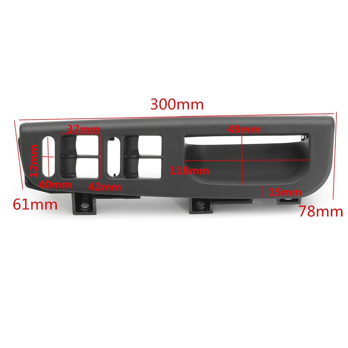 6 Stuks Auto Binnendeur Handvat Binnenkant Deur Armsteun W/Window Control Panel Cover Voor Golf 4 MK4 Jetta bora MK4 1999-2005