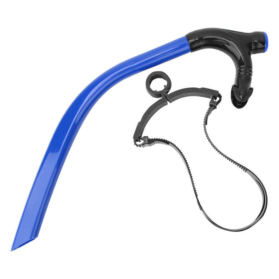 Dykker pusterør våt snorkel silikon luft pusterør svømming undervann snorkel dykker dykker snorkel tube: Blå