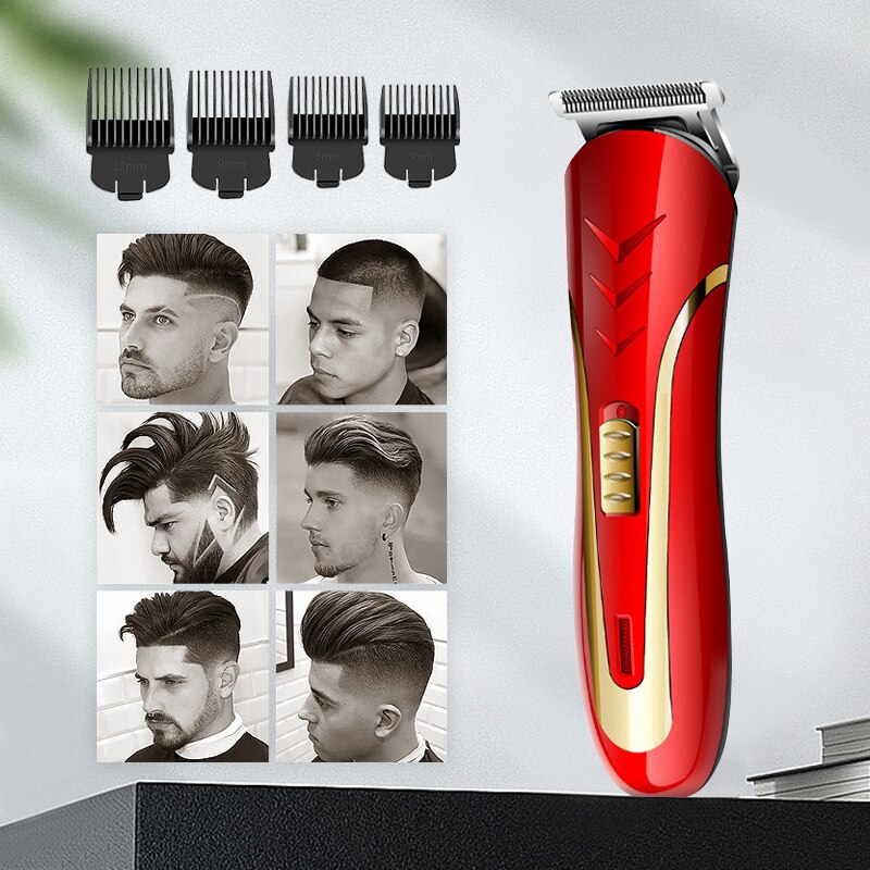 Brand Electric Hair Clippers Wireless Hair Clipper For Barbers Men's Home Styling Tools Chargeable Haircut 45D