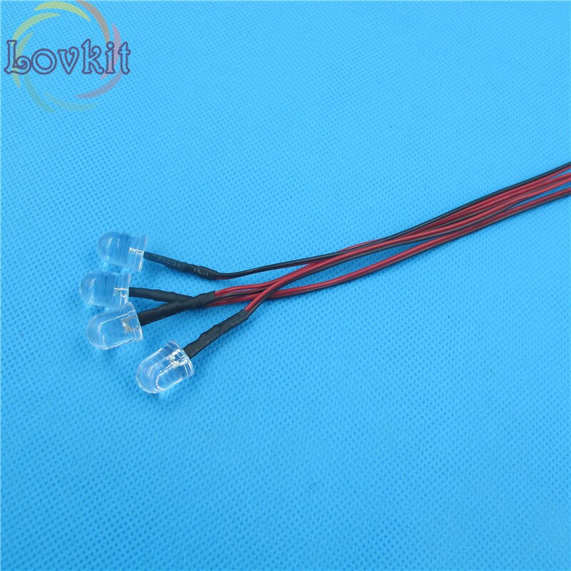 20 stks 10 MM 12 v Pre-Wired Weerstand Ronde Top Rode Leds Emitting Diode 12 V DC 20 CM Led Lamp Licht Voor auto DIY Retail en