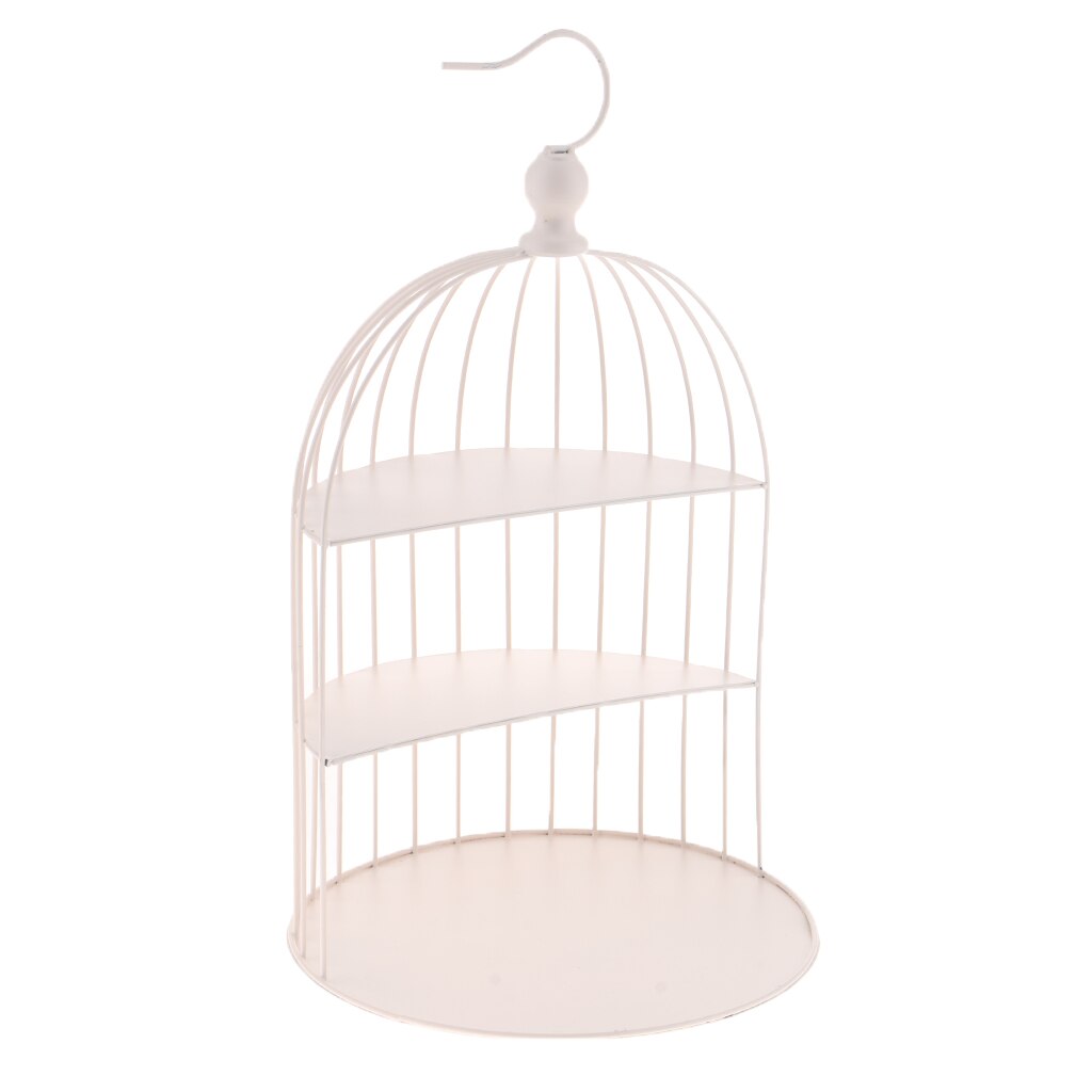 European Afternoon Tea Bird Cage Cake Rack 3-layer Snack Stand Display Stand Tea Break Buffet Tray