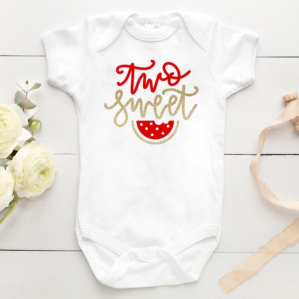 Zoete Een Bodysuit Donut Verjaardag Jumpsuit Jongens Ijs Eerste Verjaardag Outfits Baby Meisje Watermeloen Een Stuk: S496-SRPWH / 24M