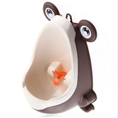 Baby dreng potte toilet træning frø børn stå lodret urinal drenge penico tisse spædbarn lille barn vægmonteret: Grå