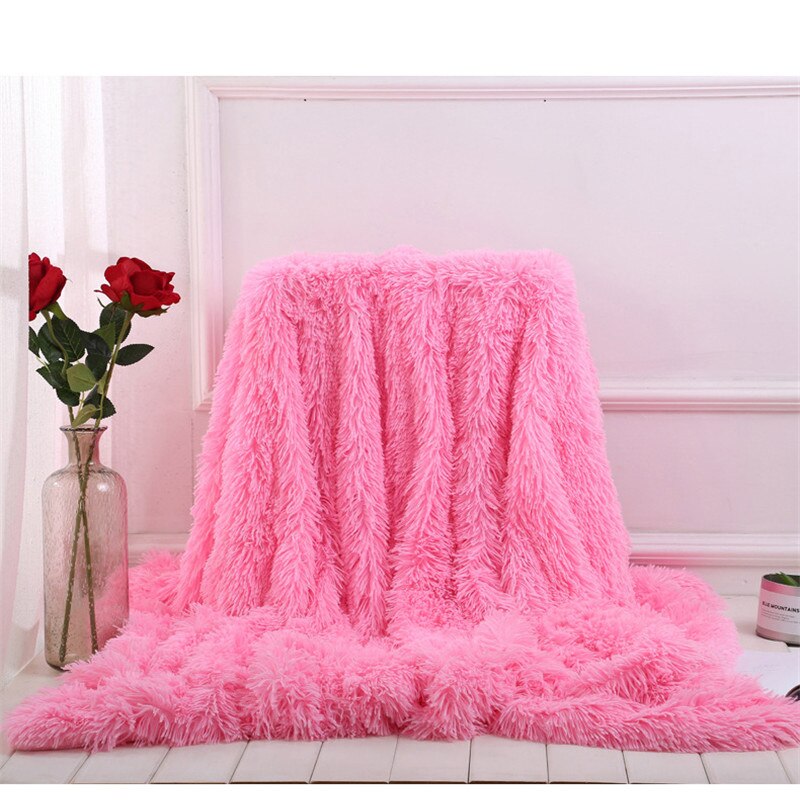 80 x 120cm 1pc blød varm fluffy shaggy seng sovesofa sengetæppe børn sikkerhedssengetøj lagen smide boligindretning behageligt tæppe: Model 16