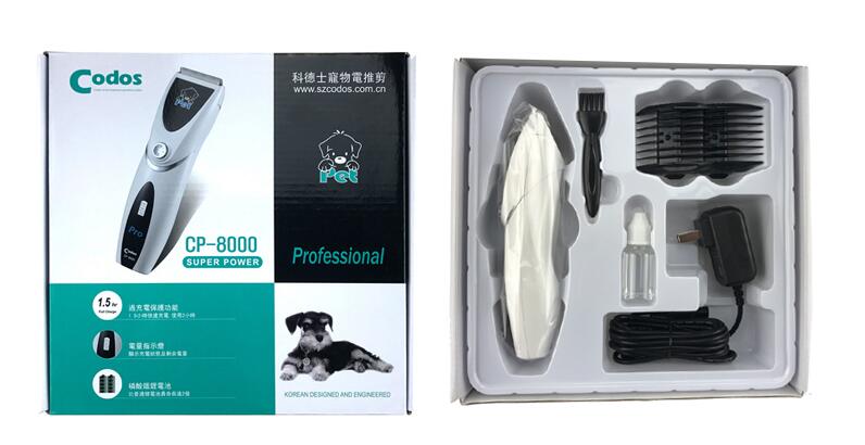 Codos CP-8000 Dog Hair Trimmer Pet Hair Clippers Pets Dogs Ceramic Blades Haircut Shaver Machine Cat Animal Hair Clipper