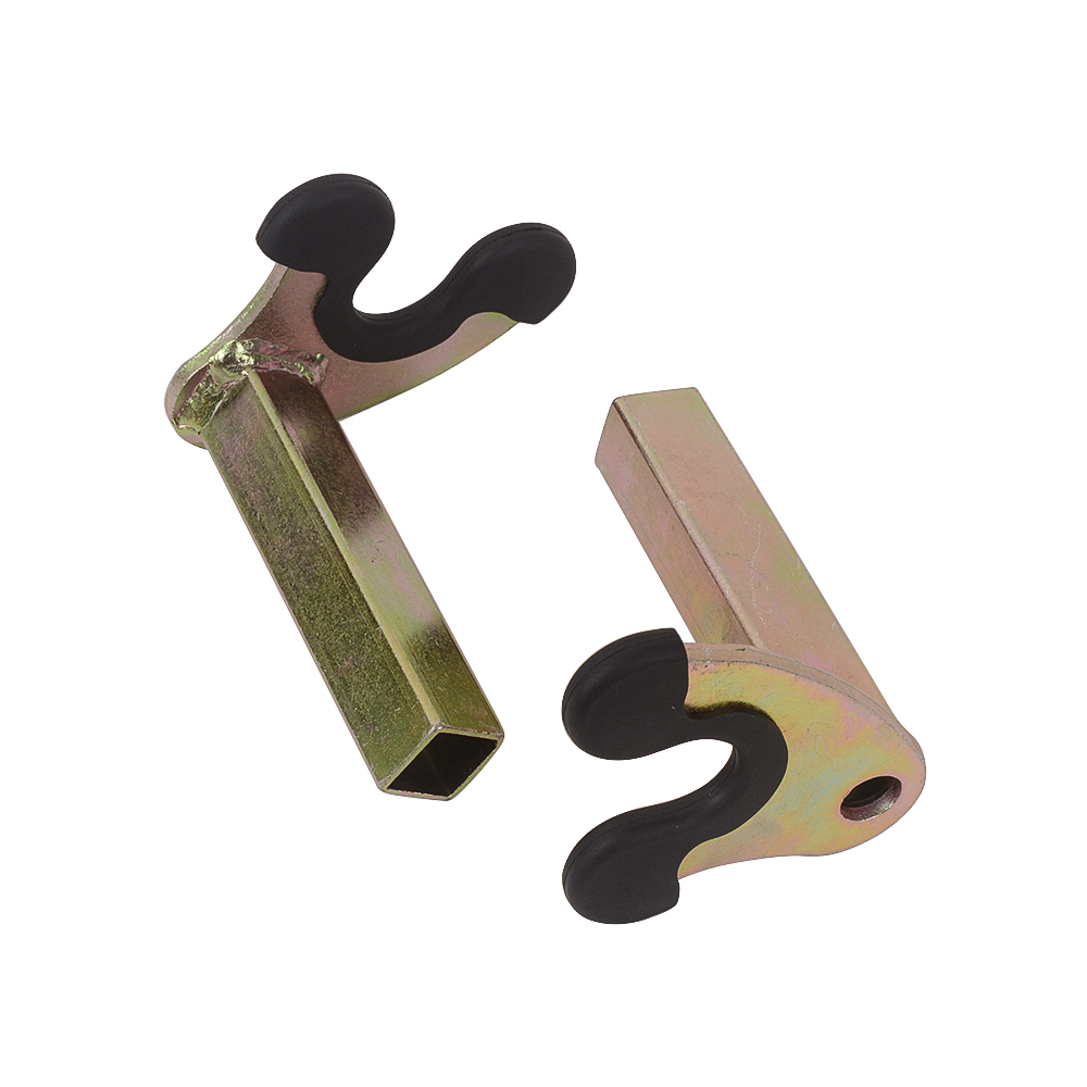 1 paar motorfiets fietsstandaards wielsteun framestandaard zwenkarm lift statiefhaken haak vork U-stijl en rubber L-type: Army Green