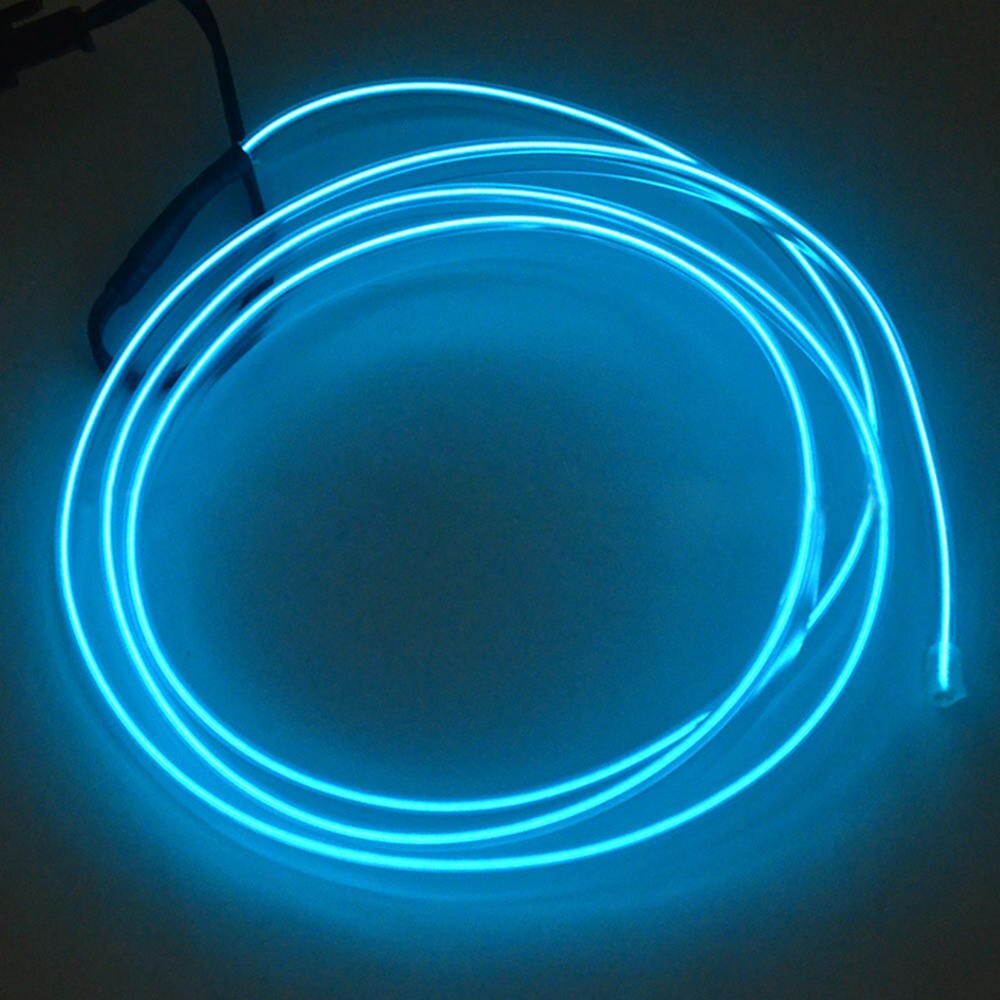 2M El Wire Led Auto Auto Interieur Decor Tl Neon Strip Koud Lamp Tape 12V