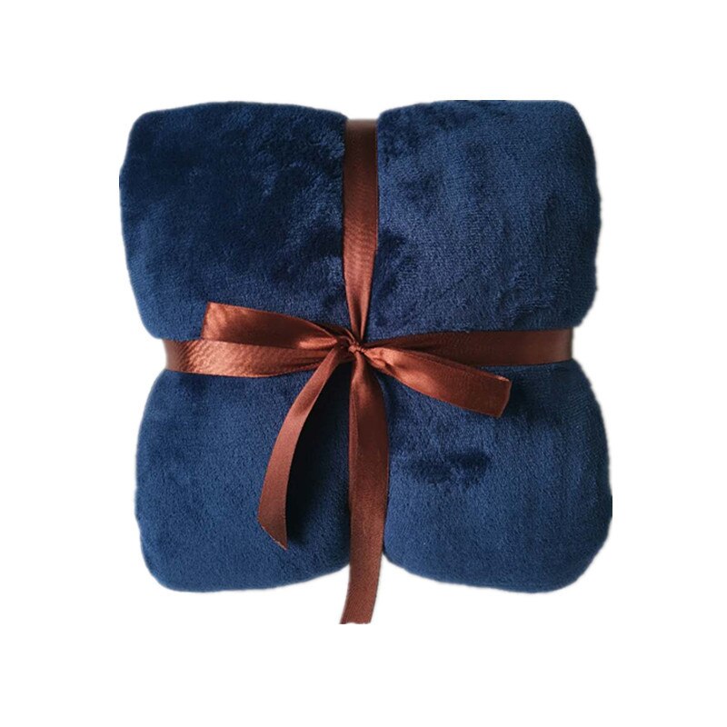 Winter Warm Tv Hooded Dekens Sofa Gezellige Coral Fleece Hoodie Deken Volwassenen Kids Badjas Gewogen Deken Met Mouwen Outwears: blue
