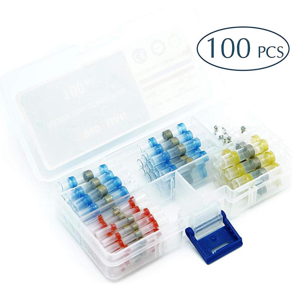 Solder Sleeve Terminal Block Environmental Protection Solder Ring Heat Shrinkable Waterproof Intermediate Tube Cold Pressed: Default Title