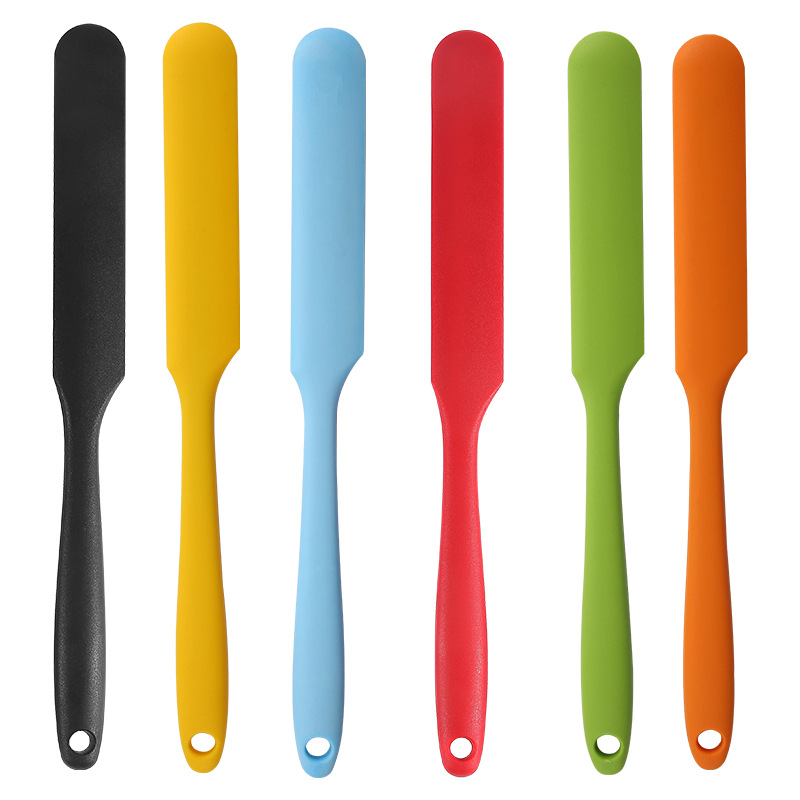 Silicone Long Scraper Color Cream Long Knife Scraper Cake Making Small Accessories Silicon Spatula Baking Tools for Cakes