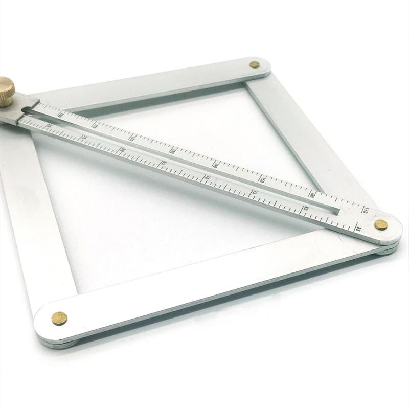 Multifunctional Carpentry Diagonal Ruler Woodworking Trimming Decoration Yin Yang Corner Ceiling Artifact Tool Protractor