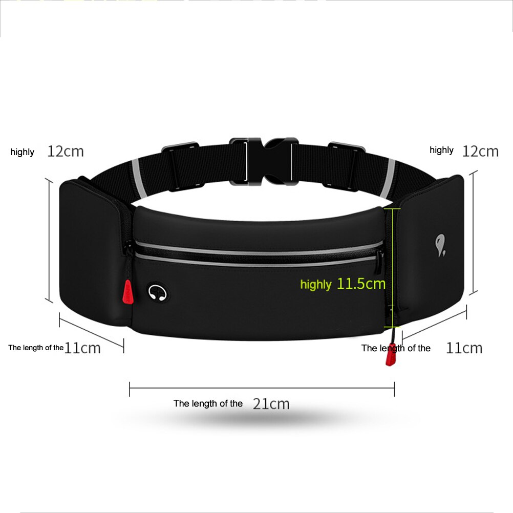 Anti-Diebstahl Pack Laufen Gürtel Taille Taschen Telefon Halter Männer Frauen Fitnessstudio wasserdicht Sport Reisen fanny Pack