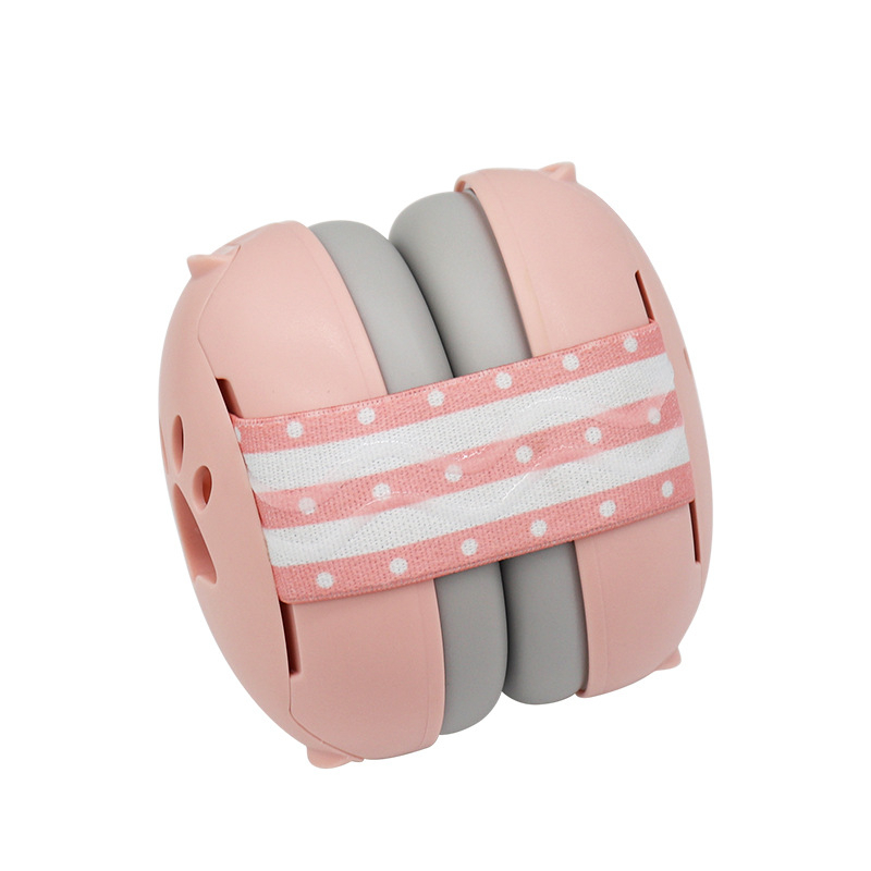 Dog Ear Muffs for Hearing Protection Noise Cancelling Headphones Calming Earmuffs for Thunder Firework Hunting Cars Noise: Pink
