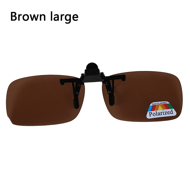 Nowy 1 szt. Clip-on spolaryzowane okulary przeciwsłoneczne Night Vision Flip-up okulary do jazdy w dzień: BRL