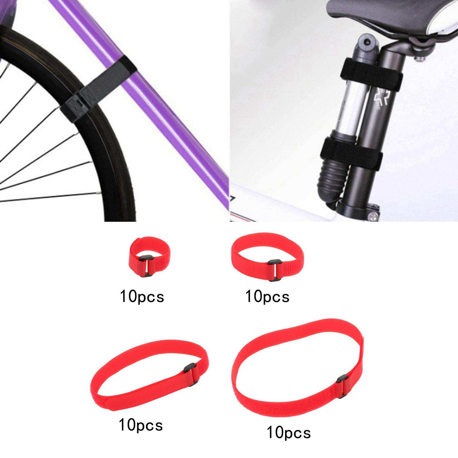 10 Pieces Bike Wheel Stabilizer Straps Luggage Transport Storage Bicycle Roof Rack Tie Down Belts