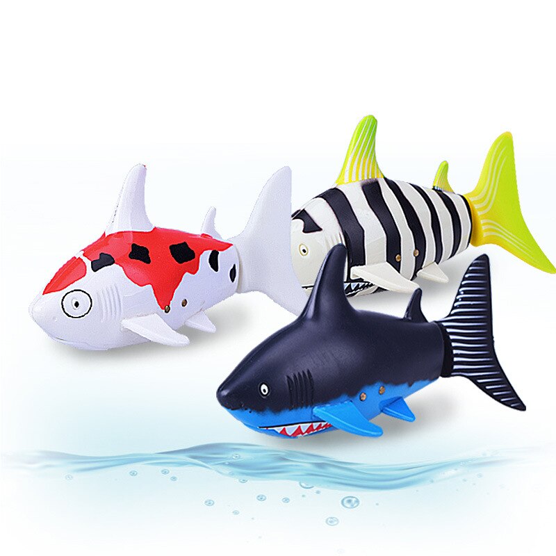 Innovation mini remote control small shark strange coke cans fish swimming underwater remote shark children toys