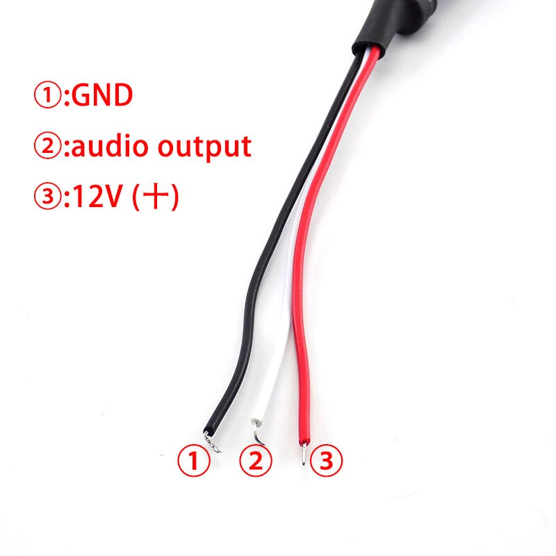 Richer-R Microphone Micro Audio Pickup Device Cable pour caméra de sécurité CCTV Son DVR