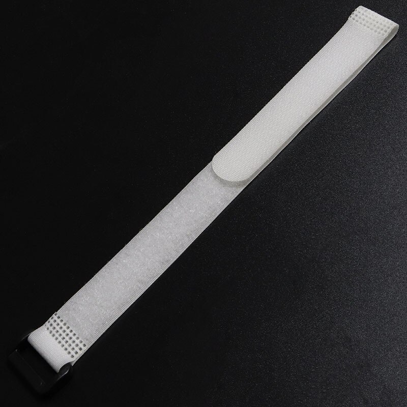 Cinta adhesiva de encuadernación, 5 uds., 2x18cm, Velcro, hebilla inversa, cinta de Velcro con hebilla: white 5pcs