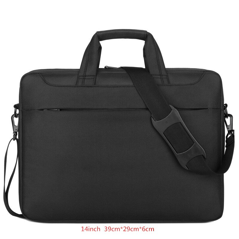 Męska teczka damska torba na laptopa odporna na wstrząsy wodoodporna torba na ramię Crossbody torba podróżna na telefon komórkowy: A  Black S