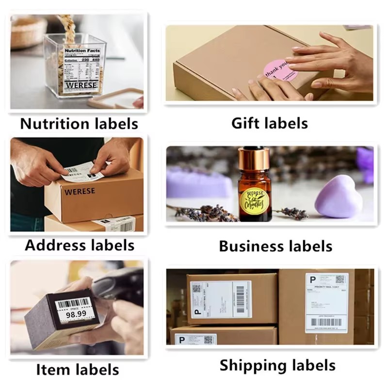 4 Inch Thermal Label Printer ZJ9220 USB Bluetooth Compatible with Android/iPhone Windows/Mac Barcode Label Printer