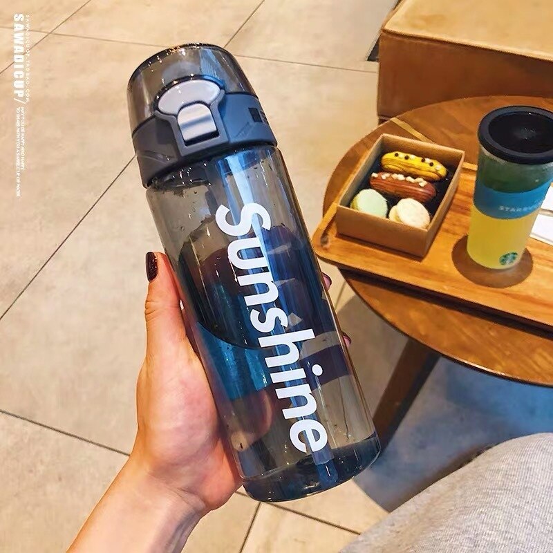Explosion Sport Water Bottles 430/550ML Protein Shaker Outdoor Travel Portable Leakproof Tritan Plastic Drink BPA Free Camping: 550ml gray