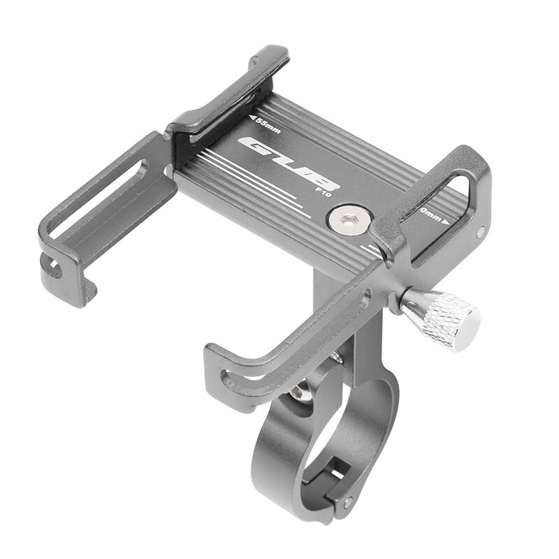 GUB P10 G-81 Aluminium Fiets Mobiele Telefoon Houder Verbeterde Vier-klauw Telefoon Stand voor Bike Elektrische fiets motorfiets: P10 Titanium