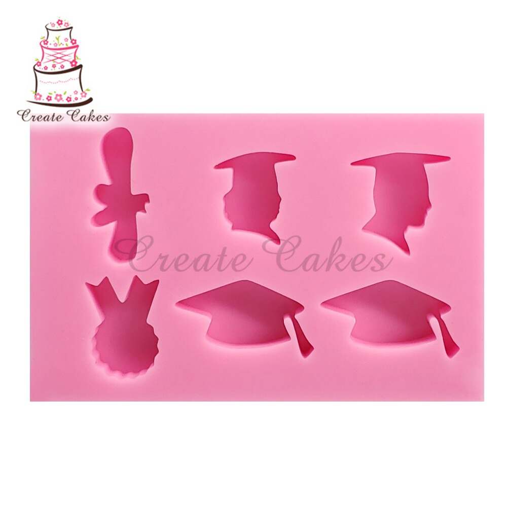 Graduation Mallen Fondant Chocolade Silicone Mold Bakken Wedding Cake Decorating Tool Cake Decorating Mould Cake Tool